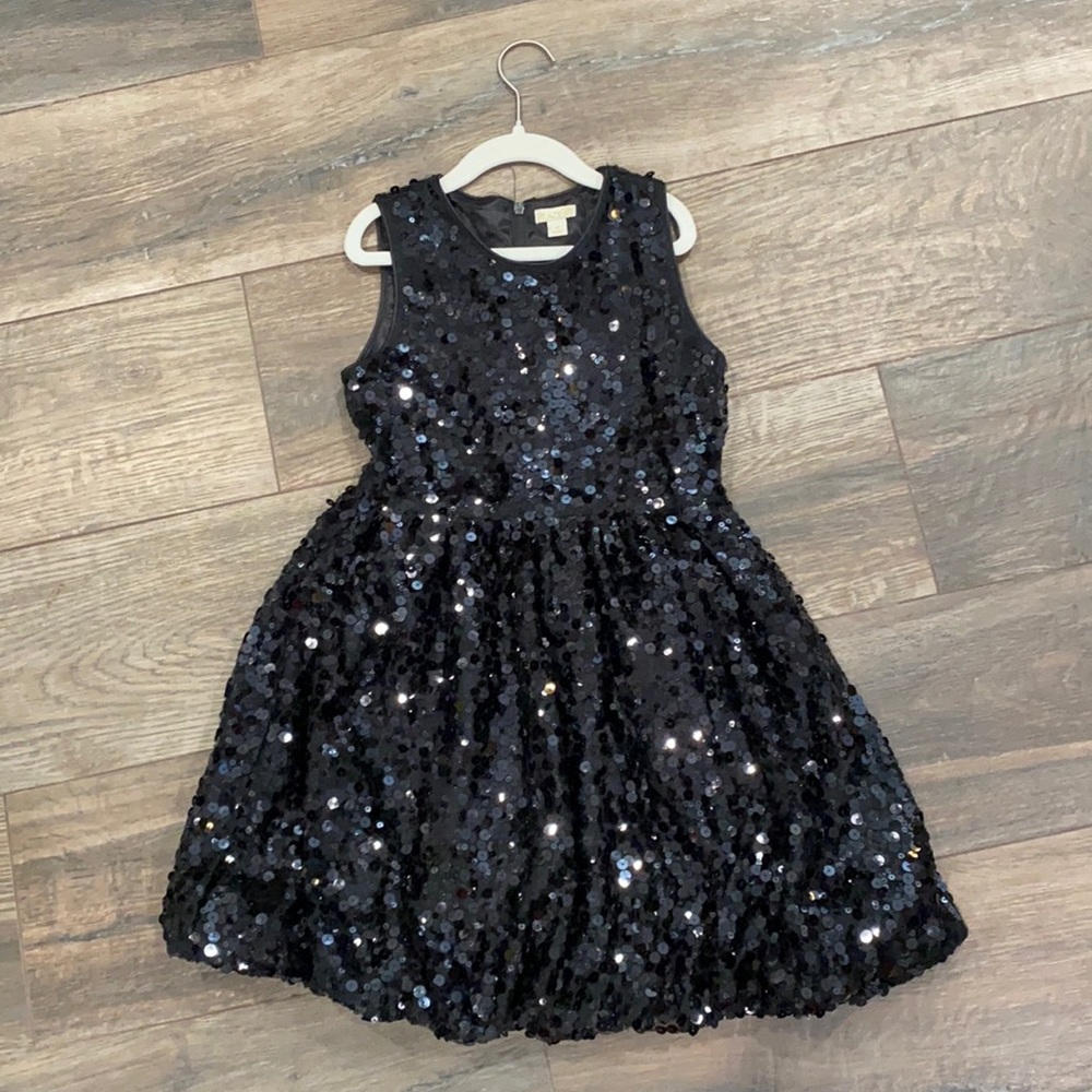 Girls size 10 black sparkly Children’s Place Dress